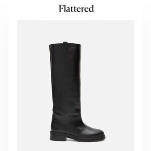 Flattered Frances Black Leather Boots